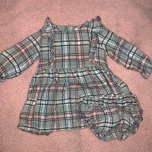 Plaid Dress with Bloomers